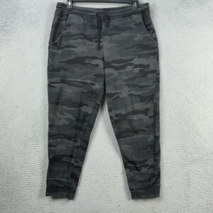 TB12 Pants Jogger Sweatpants Mens XL Gray Black‎ Camo Drawstring Pockets Pull on